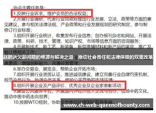 赵鹏谈欠薪问题的根源与解决之道：推动社会责任和法律保障的双重改革