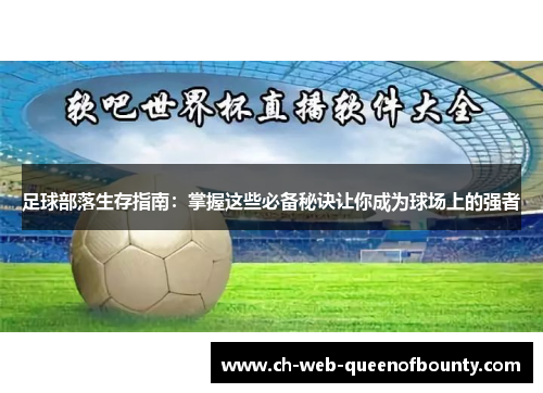 足球部落生存指南：掌握这些必备秘诀让你成为球场上的强者
